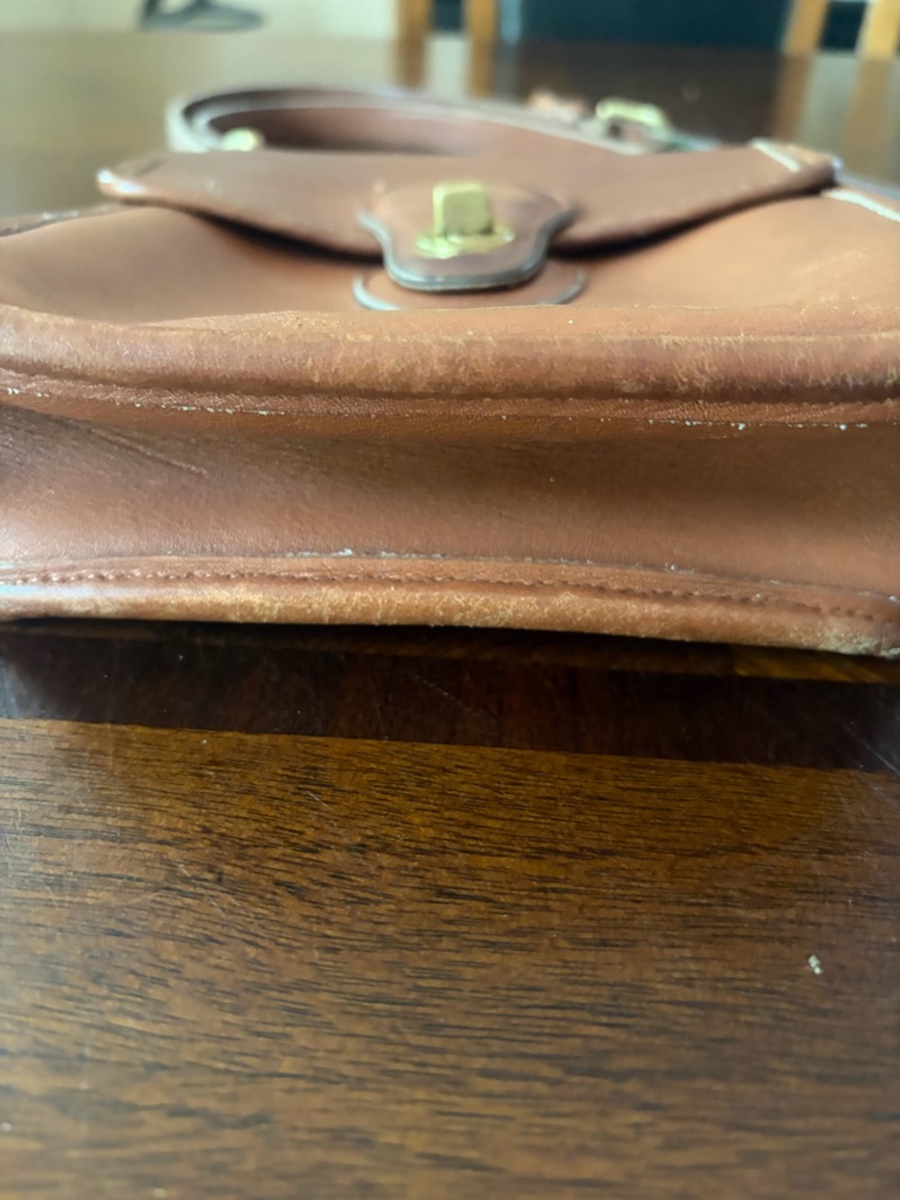 COACH VINTAGE BRITISH TAN MURPHY SHOULDER CROSSBODY BAG - Picture 5 of 9